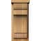 Ekena Millwork New Brighton Rough Sawn Corbel w/Backplate, Western Red Cedar, 8"W x 10"D x 18"H COR08X10X18NEB01RWR - alternate 4